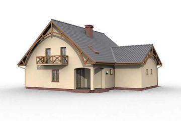  Projekt domu Casa Grande (SLN1041) - projekt domu parterowego z poddaszem - Zdjęcie 3