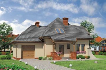  Projekt domu Giza (SLN1047) - projekt domu parterowego z poddaszem - Zdjęcie 3