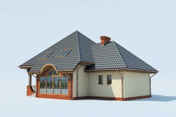  Projekt domu Giza (SLN1047) - projekt domu parterowego z poddaszem - Zdjęcie 4