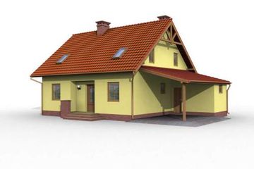  Projekt domu Santa Cruz (SLN1071) - projekt domu parterowego z poddaszem - Zdjęcie 3