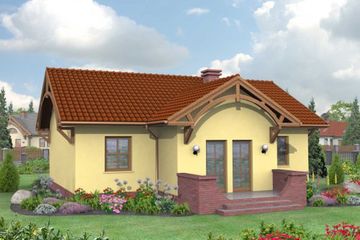  Projekt domu Marbella (SLN1057) - projekt domu parterowego - Zdjęcie 3