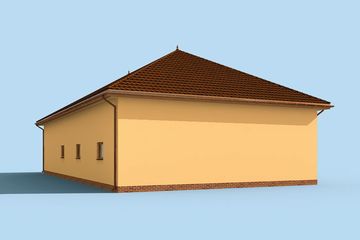  Projekt budynku gospodarczego G236 garaż z pomieszczeniami gospodarczymi (SLN1365) - projekt budynku parterowego - Zdjęcie 4