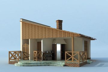  Projekt budynku gospodarczego G184 budynek gospodarczy (SLN1963) - projekt budynku parterowego - Zdjęcie 3