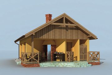  Projekt budynku gospodarczego G185 budynek gospodarczy (SLN1964) - projekt budynku parterowego - Zdjęcie 3