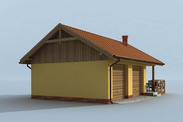  Projekt budynku gospodarczego G185 budynek gospodarczy (SLN1964) - projekt budynku parterowego - Zdjęcie 4