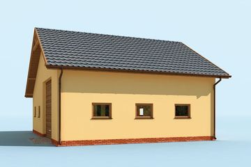  Projekt budynku gospodarczego G234 budynek gospodarczy (SLN2010) - projekt budynku parterowego - Zdjęcie 3