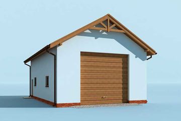  Projekt budynku gospodarczego G227 budynek gospodarczy (SLN2012) - projekt budynku parterowego - Zdjęcie 3