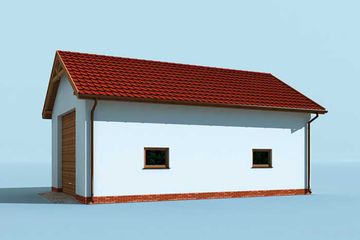  Projekt budynku gospodarczego G227 budynek gospodarczy (SLN2012) - projekt budynku parterowego - Zdjęcie 4