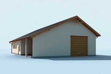  Projekt budynku gospodarczego G230 budynek gospodarczy (SLN2013) - projekt budynku parterowego - Zdjęcie 3