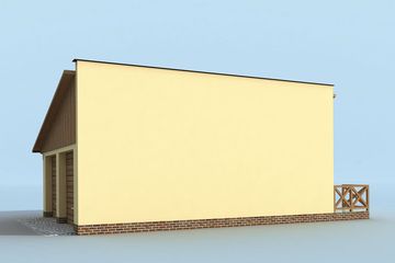  Projekt budynku gospodarczego G190 budynek gospodarczy (SLN1969) - projekt budynku parterowego - Zdjęcie 3