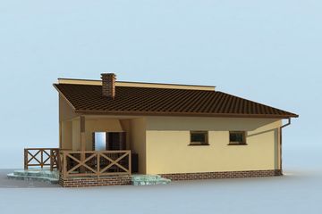  Projekt budynku gospodarczego G190 budynek gospodarczy (SLN1969) - projekt budynku parterowego - Zdjęcie 4