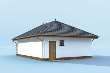  Projekt budynku gospodarczego G195 budynek gospodarczy (SLN1974) - projekt budynku parterowego - Zdjęcie 3