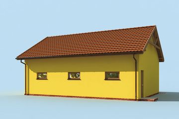  Projekt budynku gospodarczego G197 budynek gospodarczy (SLN1976) - projekt budynku parterowego - Zdjęcie 3