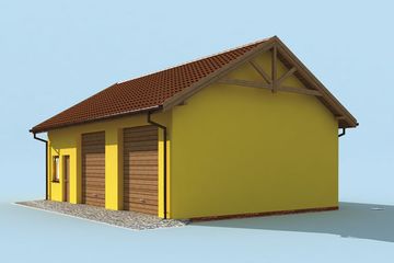  Projekt budynku gospodarczego G197 budynek gospodarczy (SLN1976) - projekt budynku parterowego - Zdjęcie 4