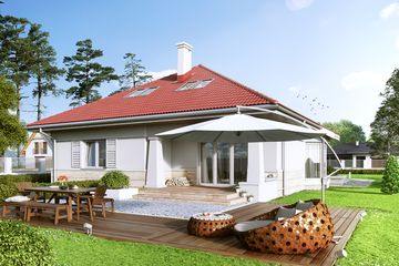  Projekt domu Adela (BSA2051) - projekt domu parterowego - Zdjęcie 2