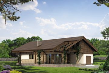  Projekt domu Aga (BSA1393) - projekt domu parterowego z poddaszem - Zdjęcie 3