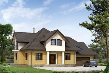  Projekt domu Bachus 10 (BSA1536) - projekt domu parterowego z poddaszem - Zdjęcie 3