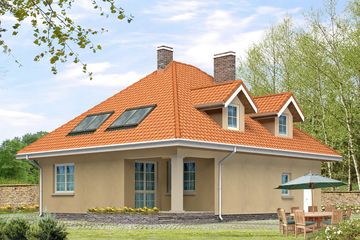  Projekt domu Boston 3 (BSA1474) - projekt domu parterowego z poddaszem - Zdjęcie 3