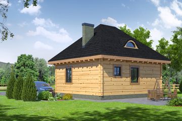  Projekt domu Celinowo Dw (KRP1699) - projekt domu parterowego - Zdjęcie 2