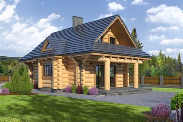  Projekt domu Rytowo Dw9 (KRP1697) - projekt domu parterowego z poddaszem - Zdjęcie 2