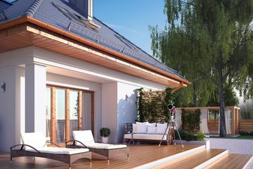  Projekt domu Wilga 4 (BSA1391) - projekt domu parterowego z poddaszem - Zdjęcie 3