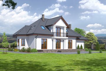  Projekt domu Annopol G (KRP1660) - projekt domu parterowego z poddaszem - Zdjęcie 2