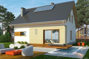  Projekt domu Unikat (WRN1242) - projekt domu parterowego z poddaszem - Zdjęcie 1