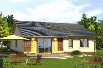  Projekt domu Tango (WRN1240) - projekt domu parterowego - Zdjęcie 2