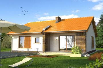  Projekt domu Texas (WRN1241) - projekt domu parterowego - Zdjęcie 2