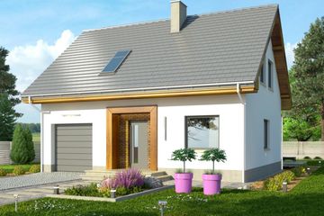  Projekt domu Iskra 2 (WRN1239) - projekt domu parterowego z poddaszem - Zdjęcie 2