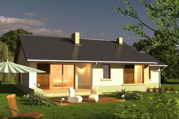  Projekt domu Flamenco (WRN1250) - projekt domu parterowego - Zdjęcie 3