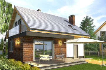  Projekt domu Murano S (WRN1251) - projekt domu parterowego z poddaszem - Zdjęcie 2