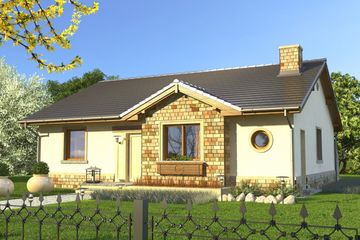  Projekt domu Limeryk (WRN1252) - projekt domu parterowego - Zdjęcie 1