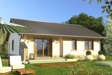  Projekt domu Limeryk (WRN1252) - projekt domu parterowego - Zdjęcie 2