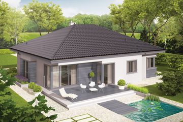  Projekt domu Eris II G2 (wersja C) energo (WRC2527) - projekt domu parterowego - Zdjęcie 3