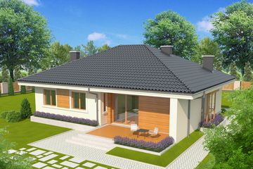  Projekt domu Franczi II (WRC1960) - projekt domu parterowego - Zdjęcie 3