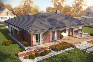  Projekt domu Dominik II G2 (wersja B) (WRC2491) - projekt domu parterowego - Zdjęcie 3