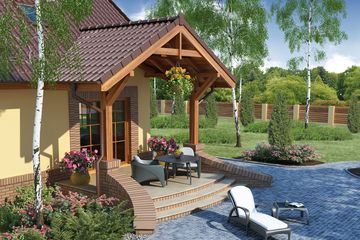  Projekt domu Wera PS (WRW1186) - projekt domu parterowego z poddaszem - Zdjęcie 4