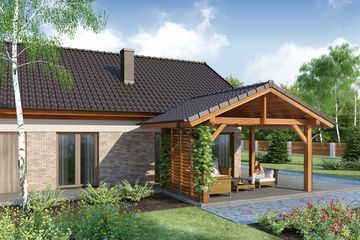  Projekt domu Lena 3 PS (WRW1207) - projekt domu parterowego - Zdjęcie 3