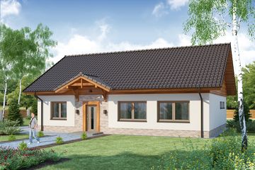  Projekt domu Lena 3 PS (WRW1207) - projekt domu parterowego - Zdjęcie 4