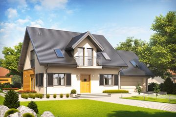  Projekt domu Marisa II G2 energo (WRC2377) - projekt domu parterowego z poddaszem - Zdjęcie 4