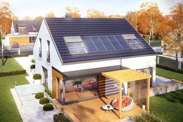  Projekt domu Edgar II G2 energo (WRC2418) - projekt domu parterowego z poddaszem - Zdjęcie 3