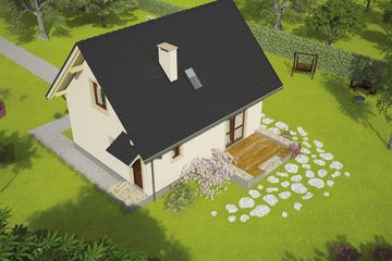  Projekt domu Celinka (WRC1370) - projekt domu parterowego z poddaszem - Zdjęcie 3