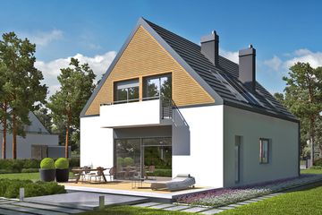  Projekt domu Noel G1 energo (WRC2390) - projekt domu parterowego z poddaszem - Zdjęcie 4