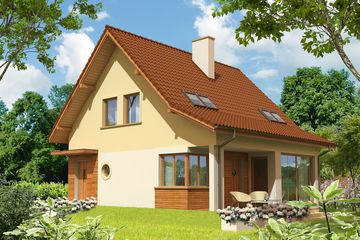  Projekt domu Mona (WRC1865) - projekt domu parterowego z poddaszem - Zdjęcie 3