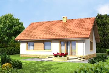  Projekt domu Tamarynd (WOF1066) - projekt domu parterowego - Zdjęcie 2