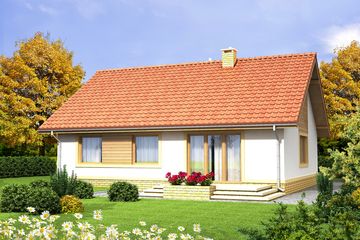  Projekt domu Tamarynd 2 (WOF1067) - projekt domu parterowego - Zdjęcie 2