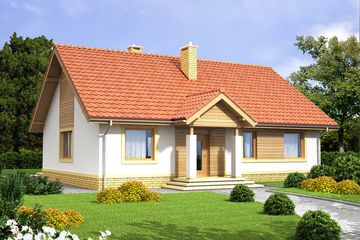  Projekt domu Tamarynd 3 (WOF1068) - projekt domu parterowego - Zdjęcie 1