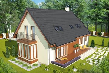  Projekt domu Ignaś G1 (WRC2049) - projekt domu parterowego z poddaszem - Zdjęcie 3