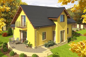  Projekt domu Domasława G1 (WRC2423) - projekt domu parterowego z poddaszem - Zdjęcie 3